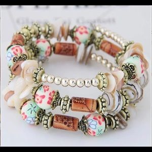 Fashion Bohemian Style Shell Set Bracelet